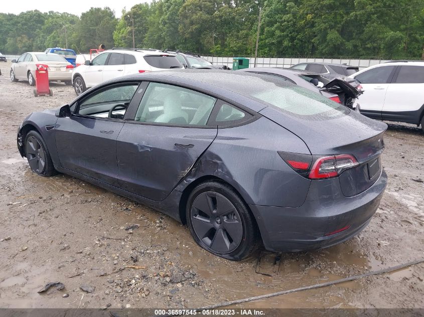 2022 TESLA MODEL 3 - 5YJ3E1EA1NF308289