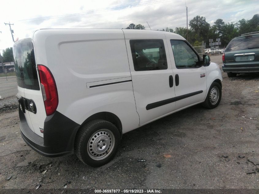 2015 RAM PROMASTER CITY CARGO VAN TRADESMAN ZFBERFAT1F6A77690