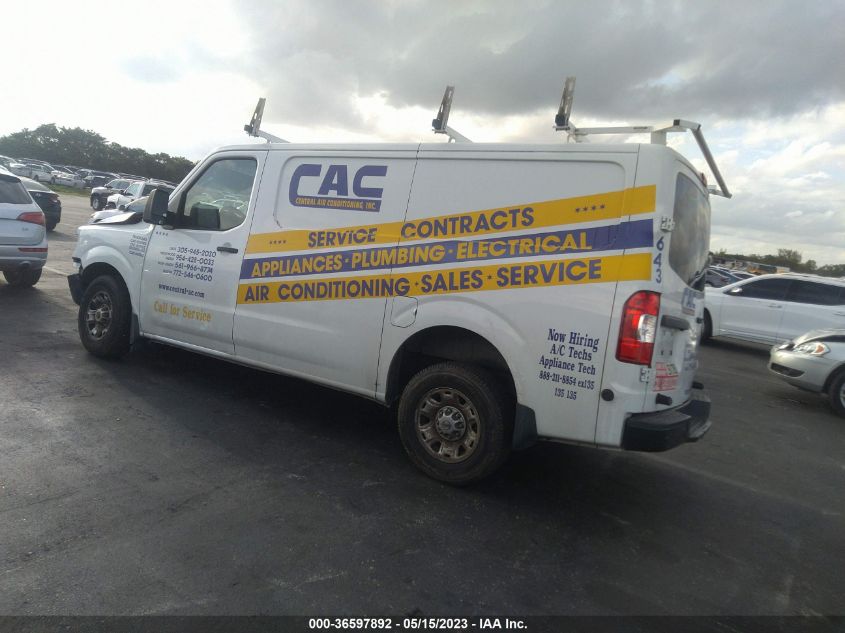 2017 NISSAN NV CARGO SV - 1N6BF0KY9HN807400