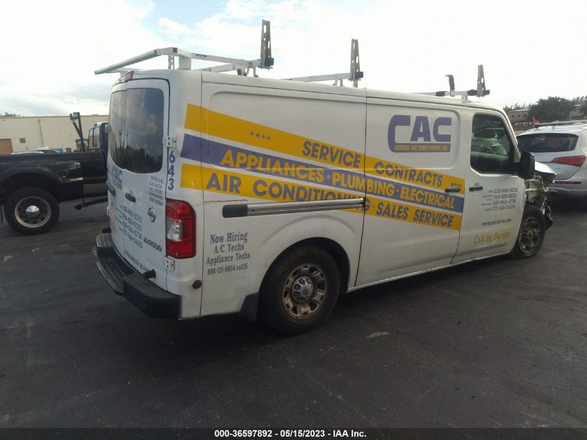 2017 NISSAN NV CARGO SV - 1N6BF0KY9HN807400
