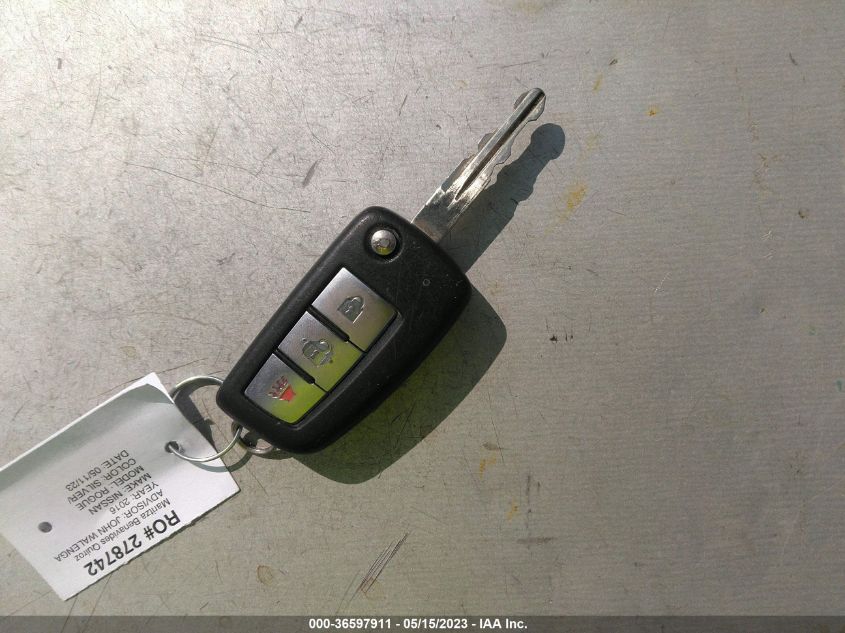 2016 NISSAN ROGUE S - KNMAT2MV8GP651066