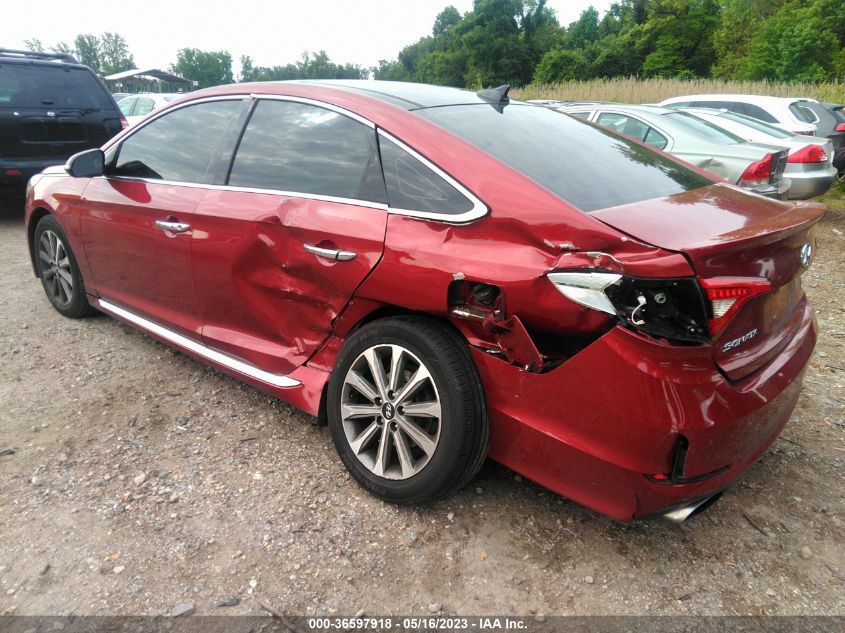 2016 HYUNDAI SONATA 2.4L LIMITED - 5NPE34AF9GH300804