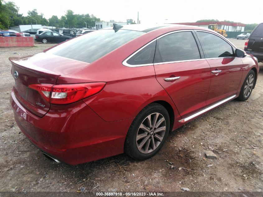 2016 HYUNDAI SONATA 2.4L LIMITED - 5NPE34AF9GH300804