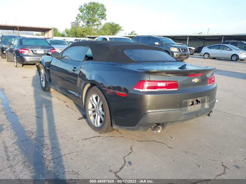 2015 CHEVROLET CAMARO LT - 2G1FD3D30F9187753