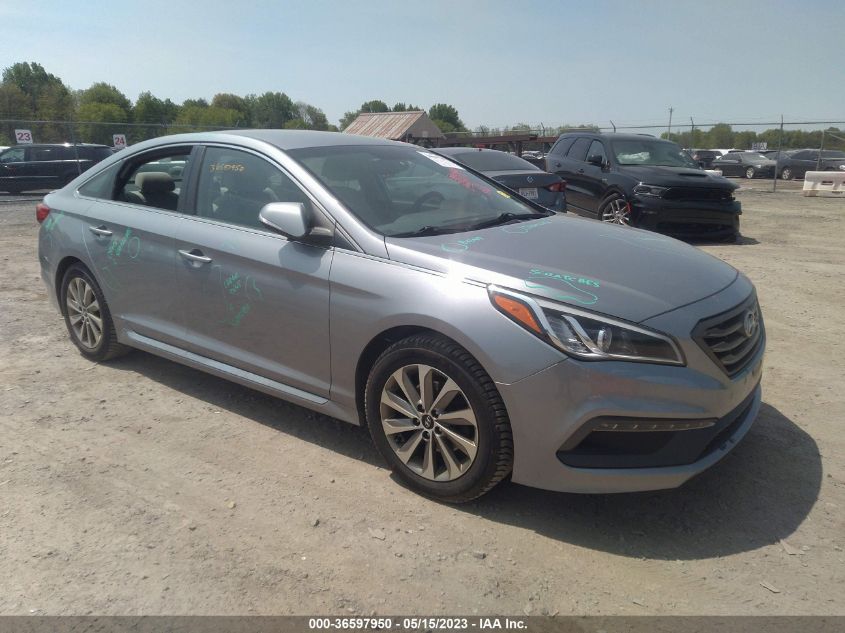 2016 HYUNDAI SONATA 2.4L SPORT - 5NPE34AF4GH267422