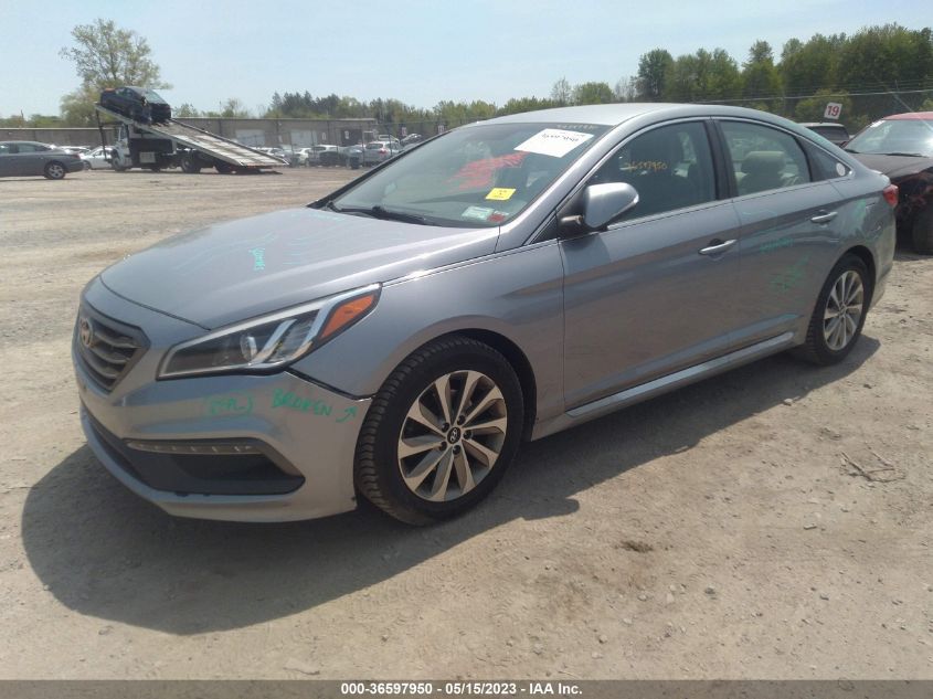 2016 HYUNDAI SONATA 2.4L SPORT - 5NPE34AF4GH267422