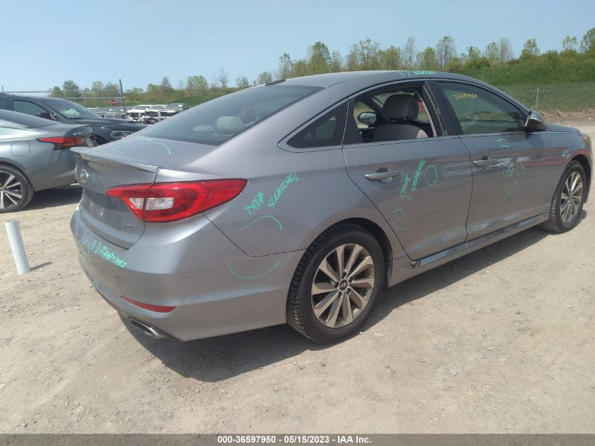 2016 HYUNDAI SONATA 2.4L SPORT - 5NPE34AF4GH267422