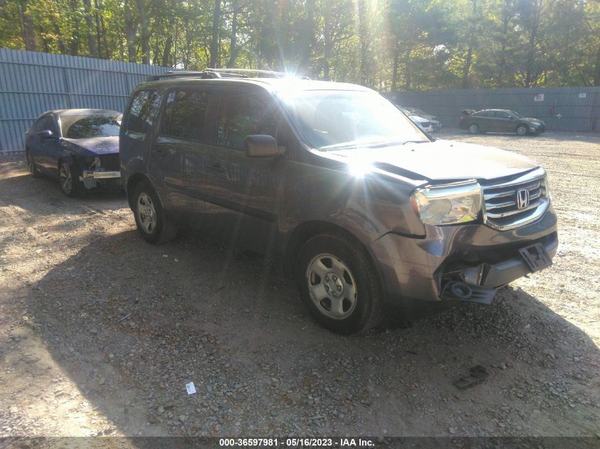 2014 HONDA PILOT LX - 5FNYF4H28EB021878