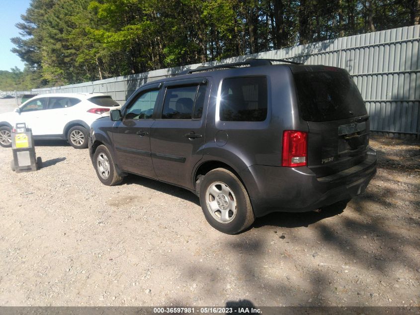 2014 HONDA PILOT LX - 5FNYF4H28EB021878