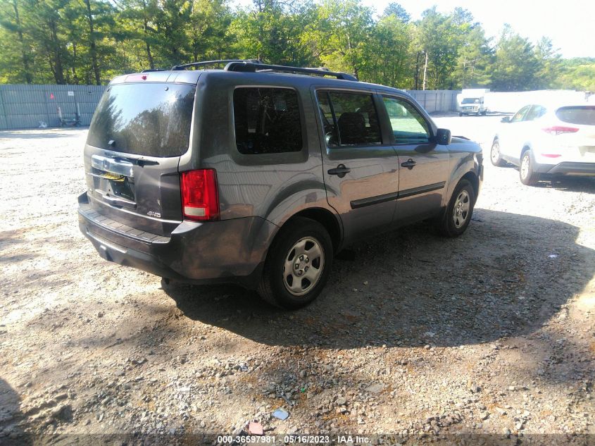 2014 HONDA PILOT LX - 5FNYF4H28EB021878