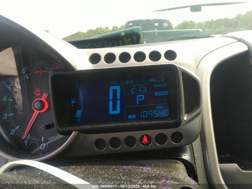 2013 CHEVROLET SONIC LT - 1G1JC5SH9D4179903