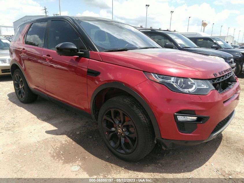SALCT2BG2HH665630 LAND ROVER DISCOVERY SPORT HSE LUXURY 2017