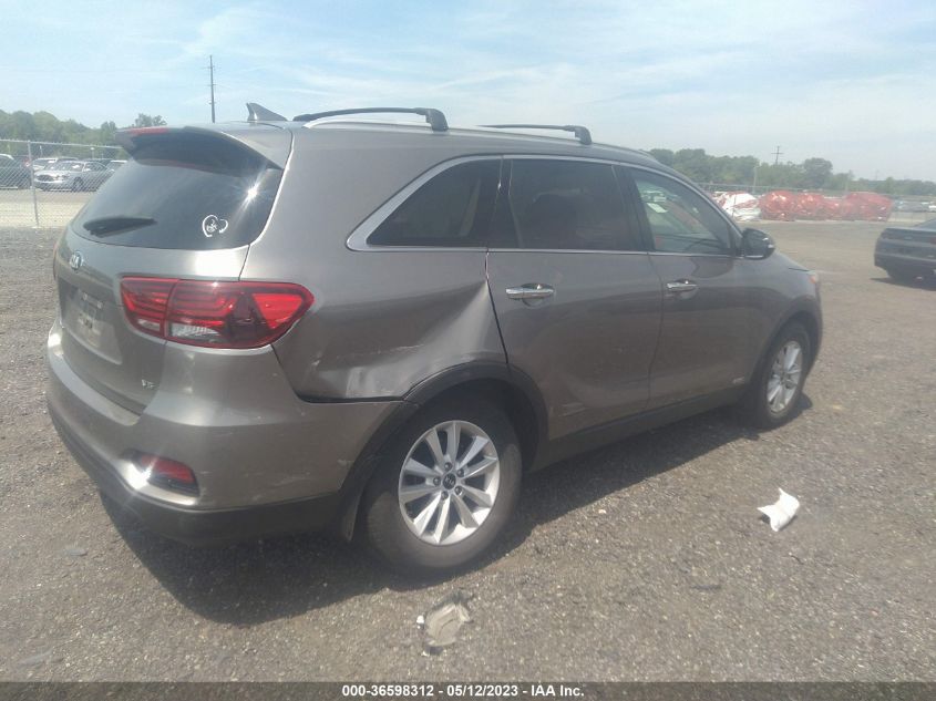 2019 KIA SORENTO LX V6 - 5XYPGDA59KG536213