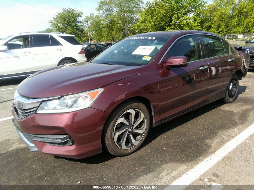 2016 HONDA ACCORD SEDAN EX - 1HGCR2F72GA109410