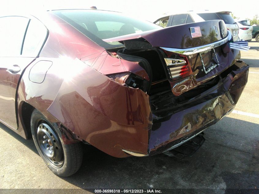 2016 HONDA ACCORD SEDAN EX - 1HGCR2F72GA109410