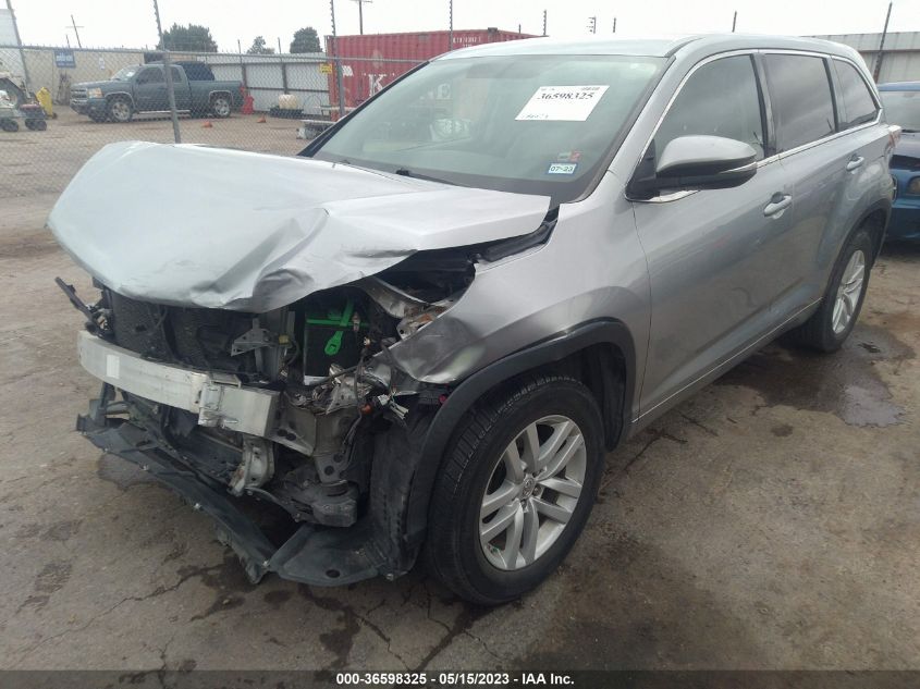 2015 TOYOTA HIGHLANDER LE - 5TDZARFH5FS015427