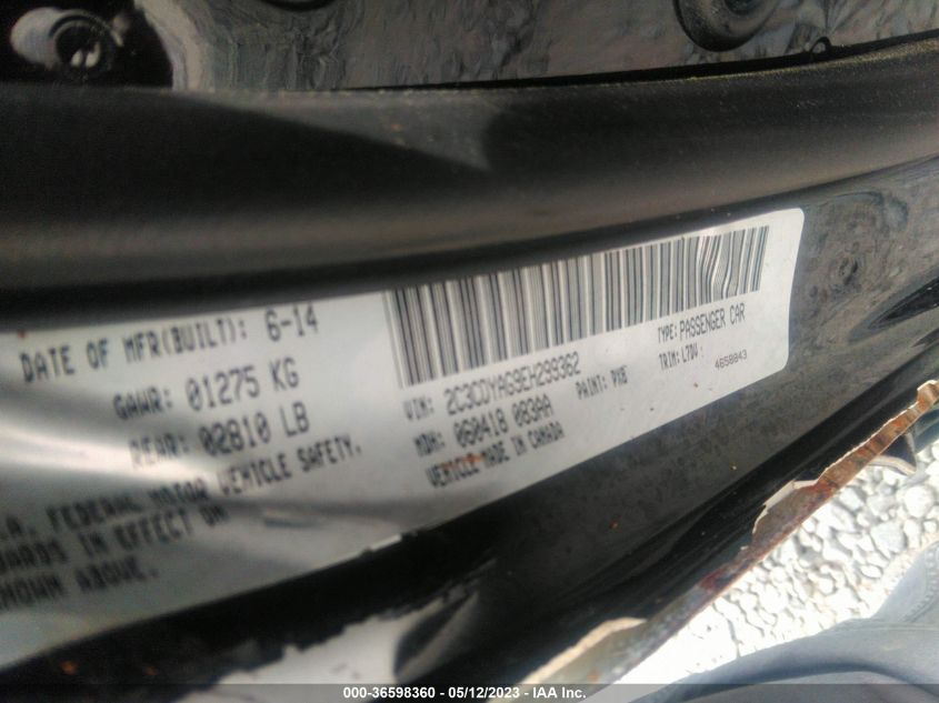 2014 DODGE CHALLENGER SXT - 2C3CDYAG9EH299362