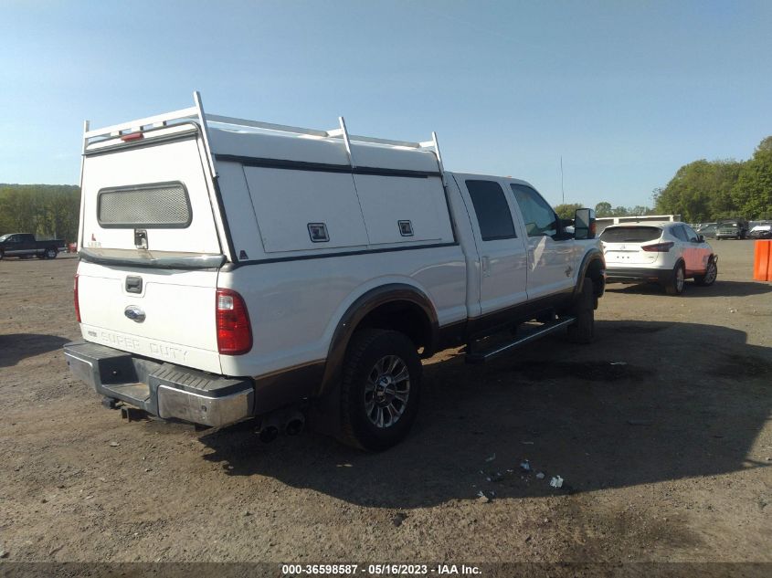 2016 FORD SUPER DUTY F-250 SRW LARIAT/PLATINUM - 1FT7W2BT2GEB73841
