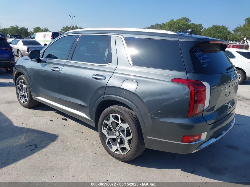 VIN KM8R74HE2MU275020 2021 HYUNDAI PALISADE CALLIGRAPHY