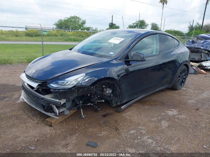 2022 TESLA MODEL Y LONG RANGE - 7SAYGDEE0NF314253