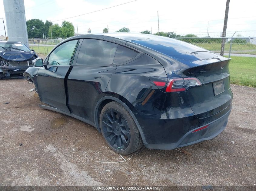 2022 TESLA MODEL Y LONG RANGE - 7SAYGDEE0NF314253