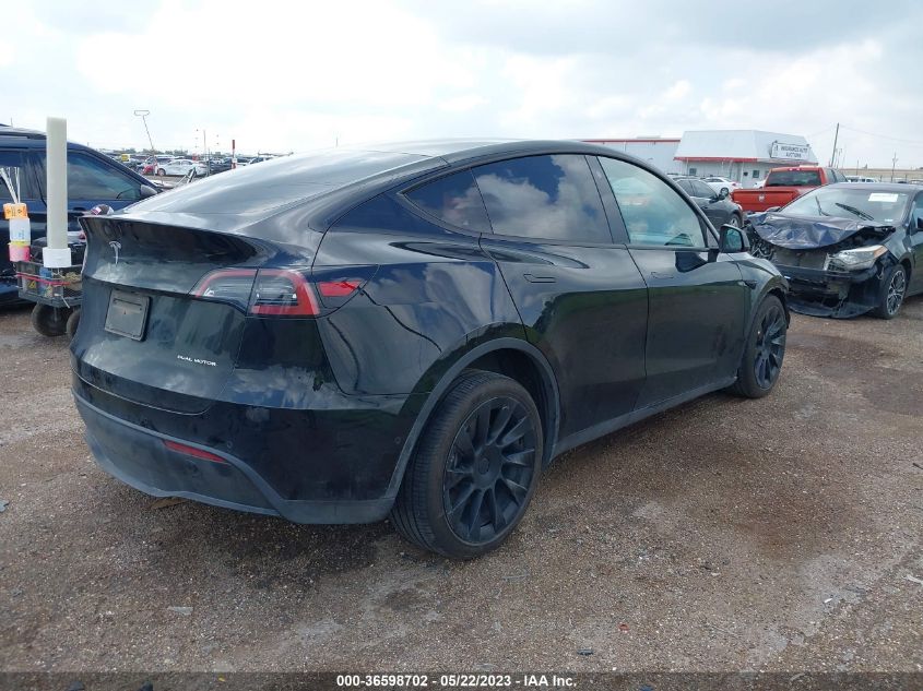 2022 TESLA MODEL Y LONG RANGE - 7SAYGDEE0NF314253