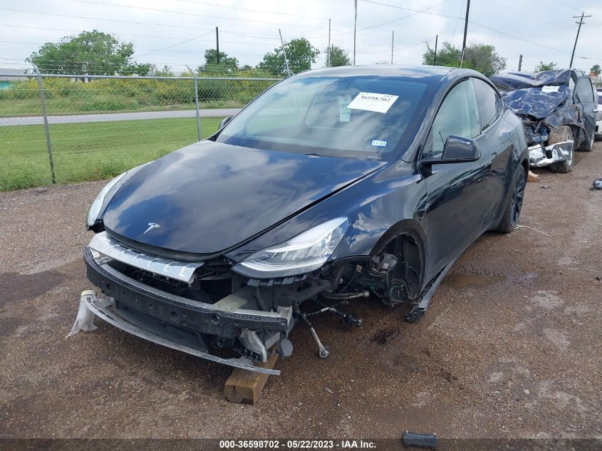 2022 TESLA MODEL Y LONG RANGE - 7SAYGDEE0NF314253
