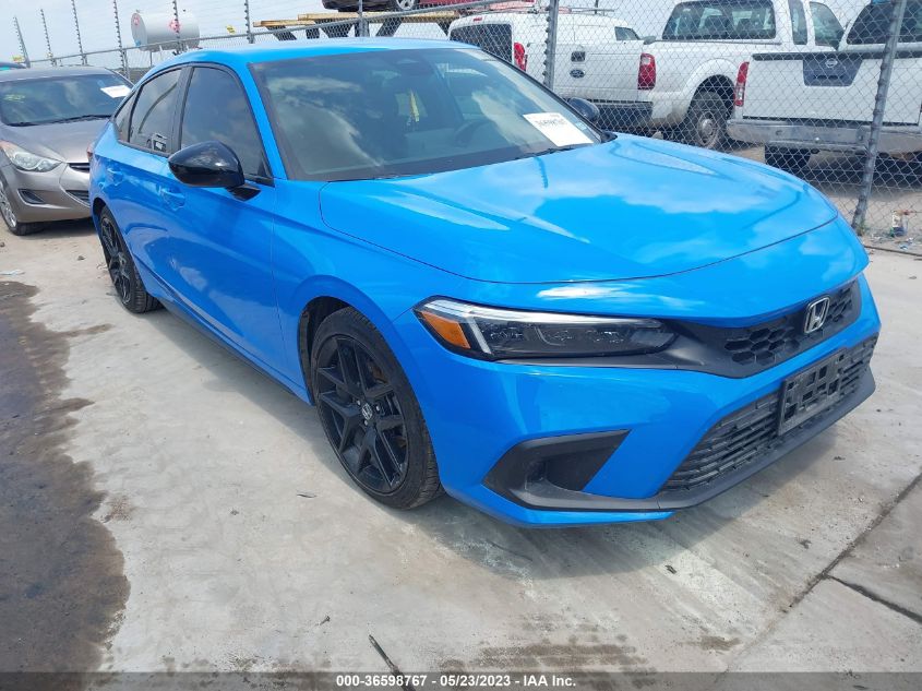 2022 HONDA CIVIC HATCHBACK SPORT - 19XFL2H89NE020236