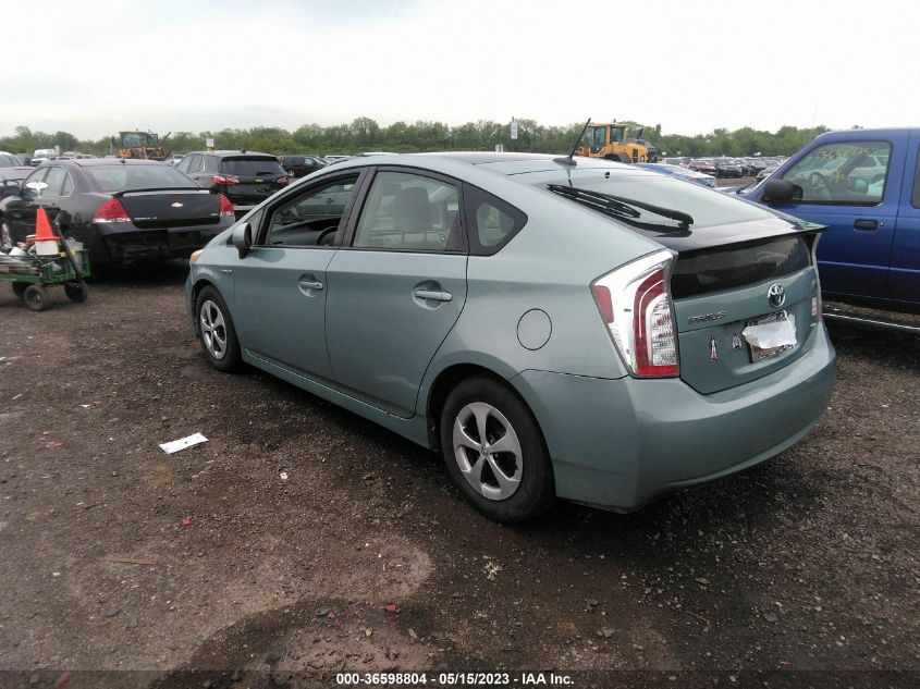 2013 TOYOTA PRIUS ONE/TWO/THREE/FOUR/FIVE - JTDKN3DUXD5593156
