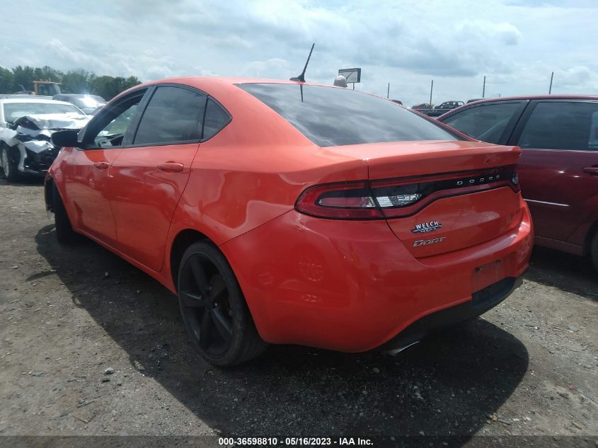 2016 DODGE DART SXT - 1C3CDFBB5GD635581