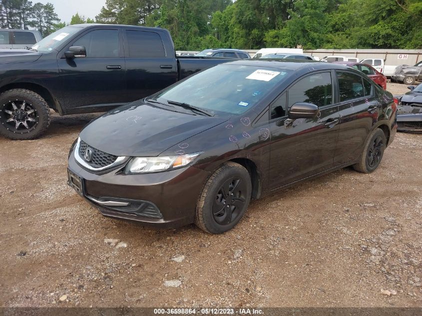 2014 HONDA CIVIC SEDAN LX - 2HGFB2F53EH537887