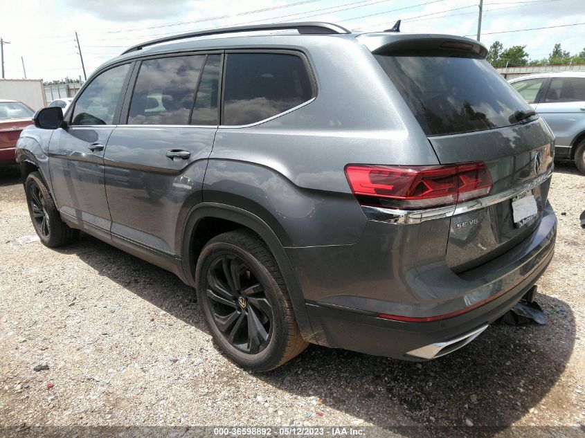 2022 VOLKSWAGEN ATLAS 3.6L V6 SE W/TECHNOLOGY - 1V2JR2CA5NC533492