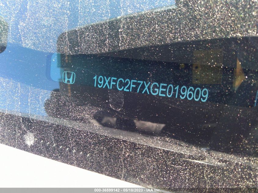 2016 HONDA CIVIC SEDAN EX - 19XFC2F7XGE019609