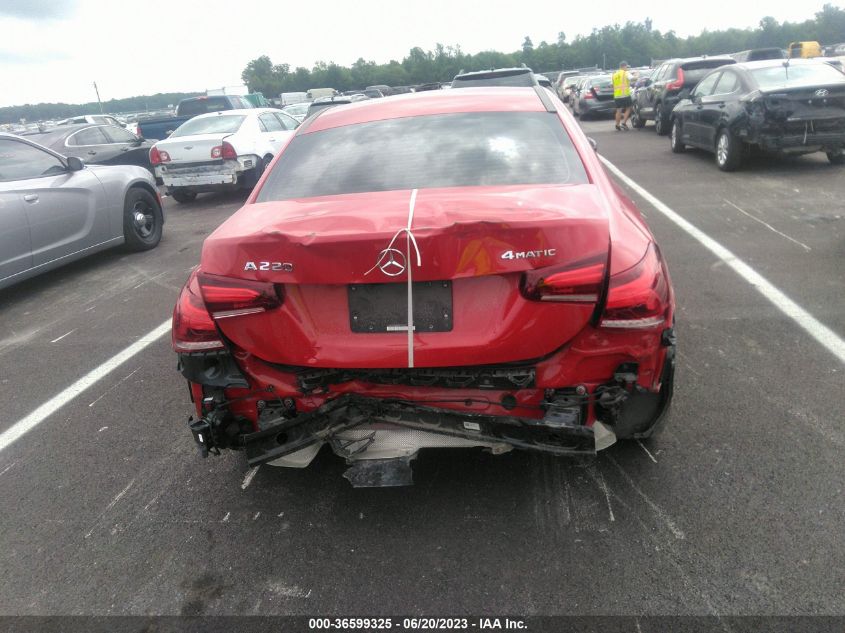 2019 MERCEDES-BENZ A-CLASS A 220 WDD3G4FB8KW017479