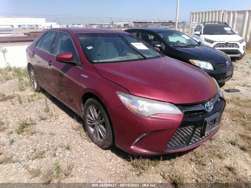 2016 TOYOTA CAMRY HYBRID LE/XLE/SE - 4T1BD1FK1GU189185