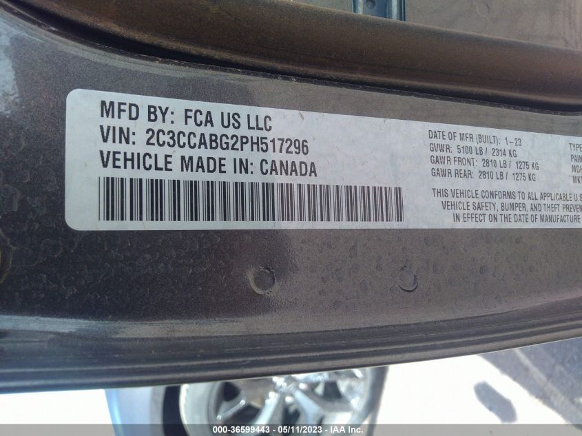 2023 CHRYSLER 300 300S - 2C3CCABG2PH517296