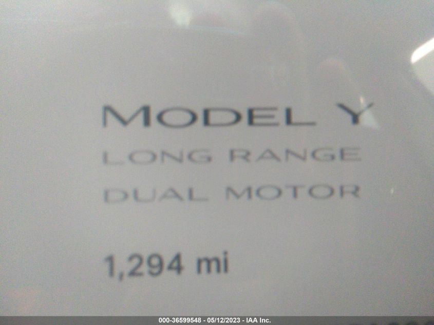 2023 TESLA MODEL Y LONG RANGE - 7SAYGDEE9PA086561