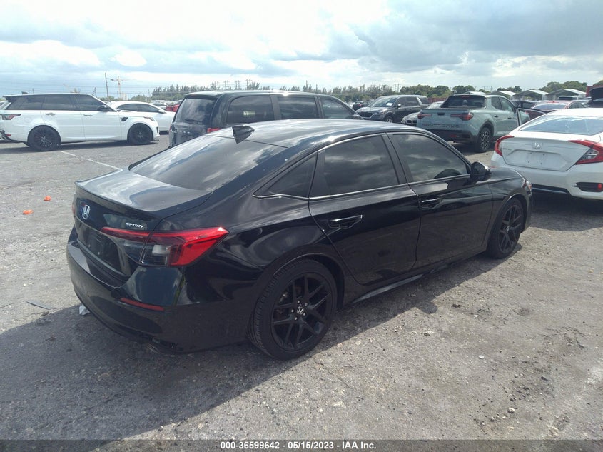 VIN 2HGFE2F53NH556978 2022 HONDA CIVIC SEDAN SPORT