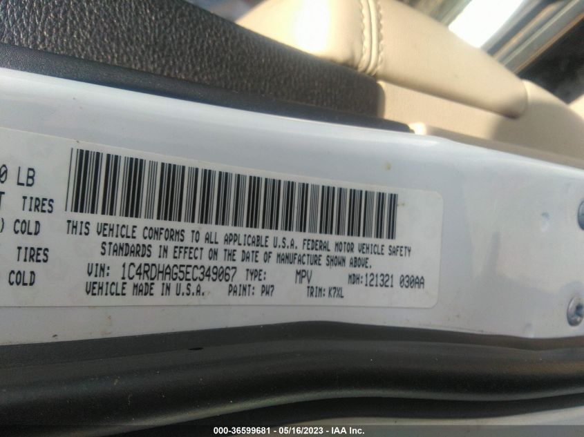 2014 DODGE DURANGO SXT - 1C4RDHAG5EC349067