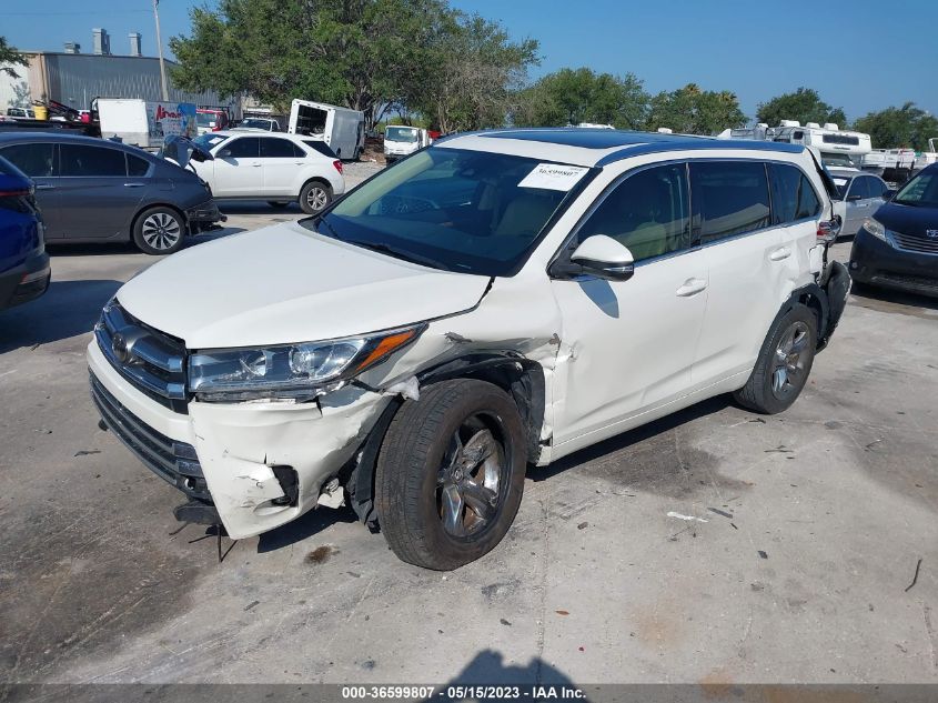 2017 TOYOTA HIGHLANDER LIMITED - 5TDYZRFH7HS199695