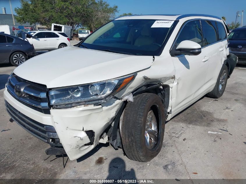 2017 TOYOTA HIGHLANDER LIMITED - 5TDYZRFH7HS199695