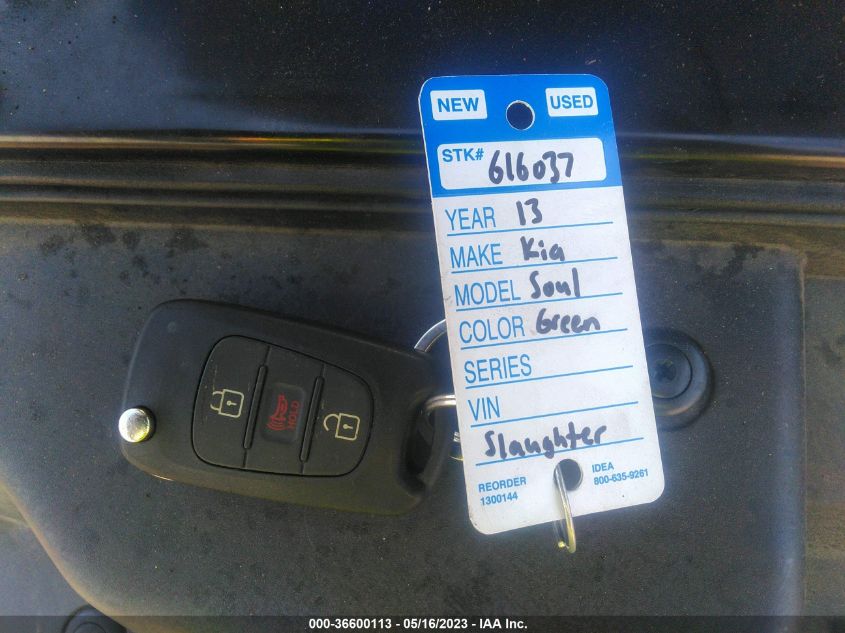 2013 KIA SOUL BASE - KNDJT2A58D7600893