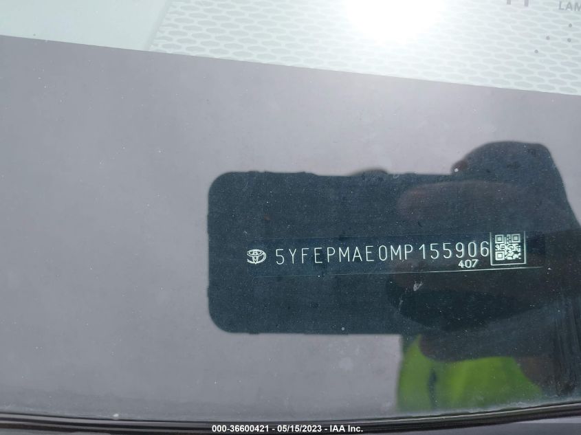 2021 TOYOTA COROLLA LE - 5YFEPMAE0MP155906