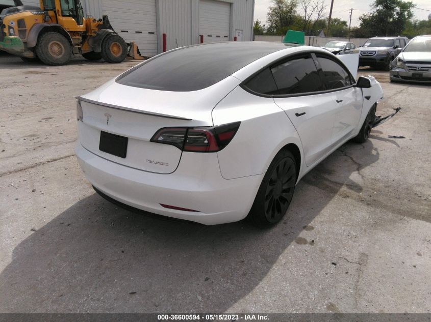2022 TESLA MODEL 3 PERFORMANCE - 5YJ3E1EC1NF319150