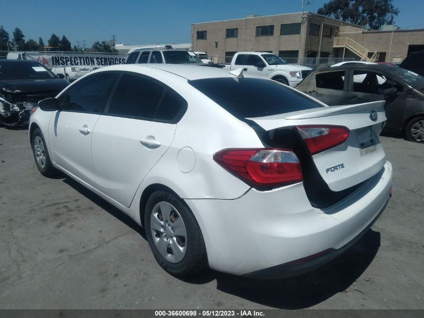 2016 KIA FORTE LX - KNAFX4A60G5544086