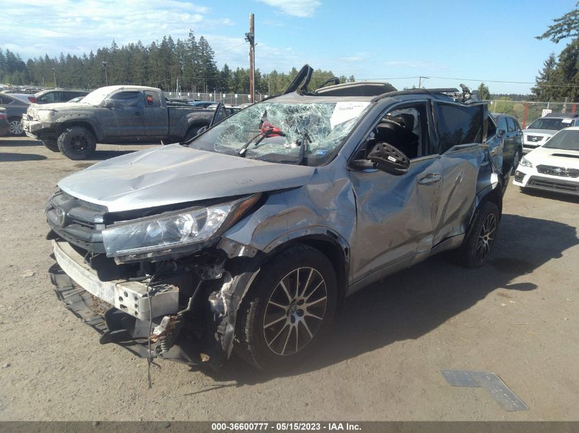 2017 TOYOTA HIGHLANDER XLE/SE - 5TDJZRFHXHS430185