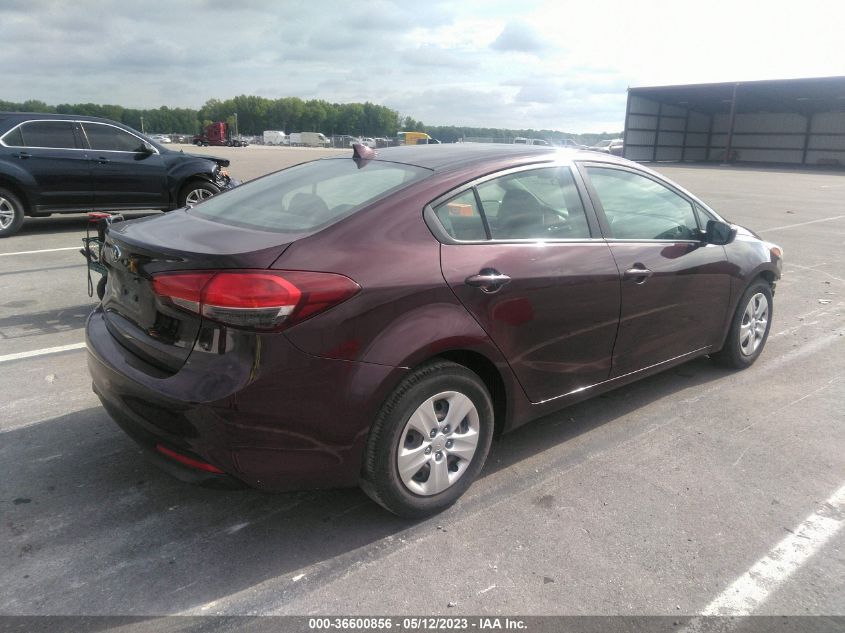 2017 KIA FORTE LX - 3KPFL4A72HE080649