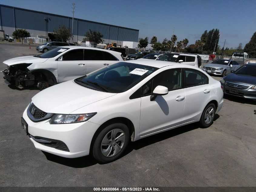 2013 HONDA CIVIC SDN LX - 19XFB2F59DE255424