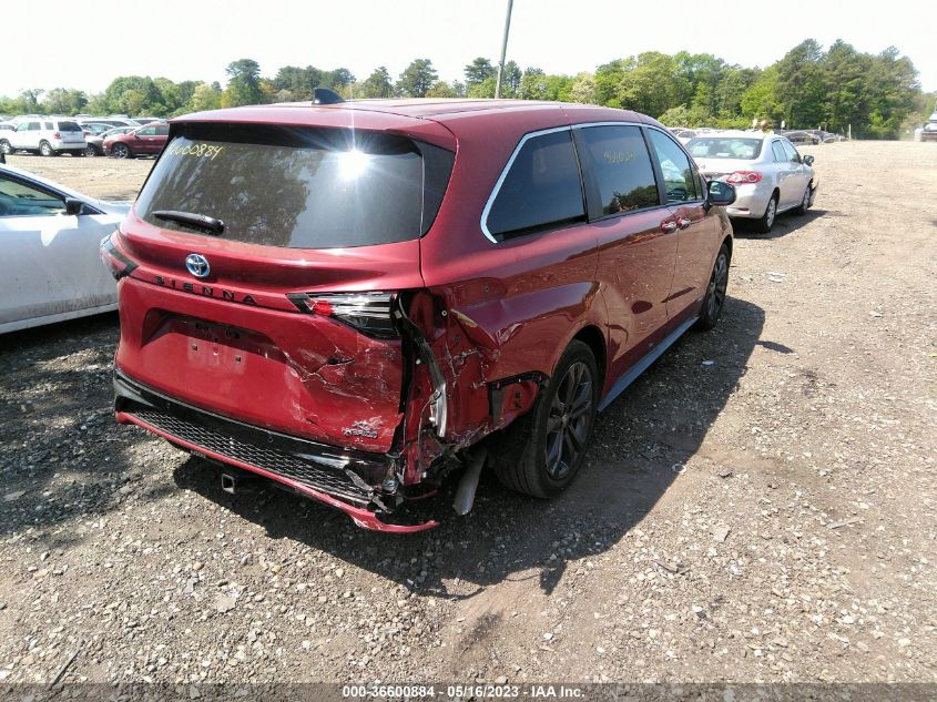 2021 TOYOTA SIENNA XSE - 5TDXRKEC7MS006478