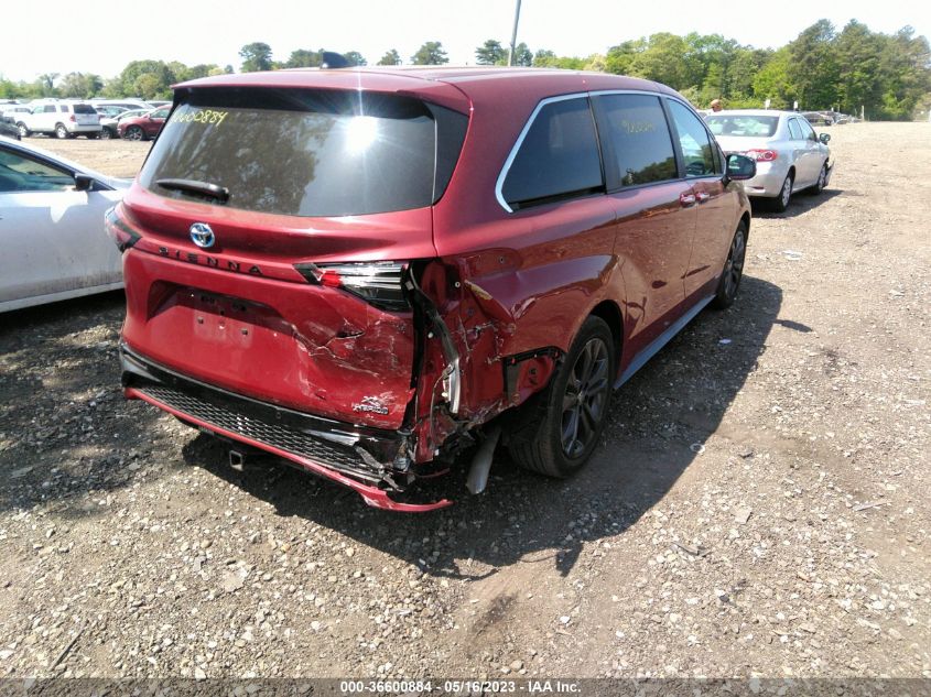 2021 TOYOTA SIENNA XSE - 5TDXRKEC7MS006478